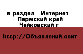  в раздел : Интернет . Пермский край,Чайковский г.